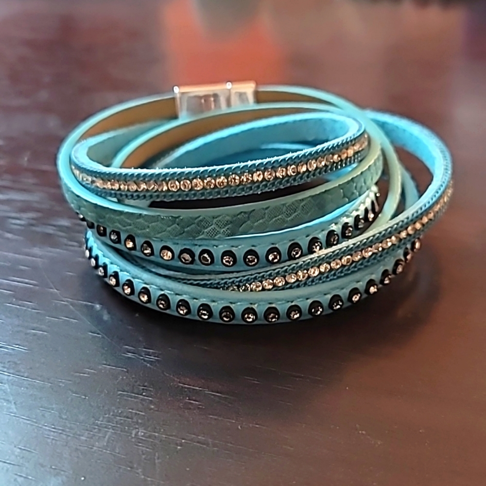 Teal statement bracelet for any occasion!